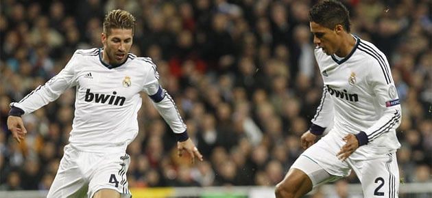 Sergio Ramos and Raphael Varane